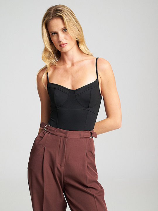 Damen-Bodysuit Jolie Schwarz Mind Matter Mml25-02-01-026