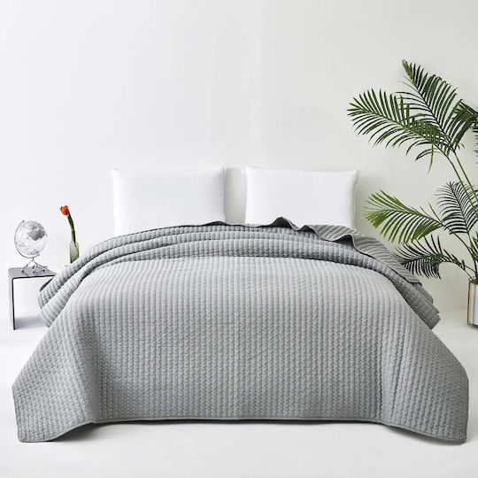 Mattex Покривало Кингсайз Микрофибър Сив 240x260см