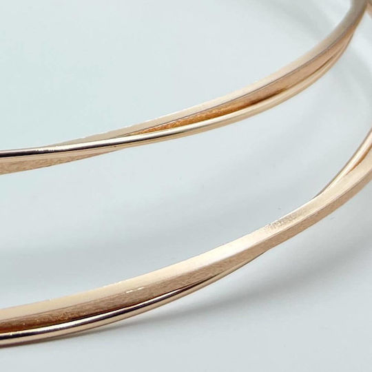 Χειροποίητα Ροζ Επίχρυσα Στέφανα Γάμου Simplicity Rose Gold