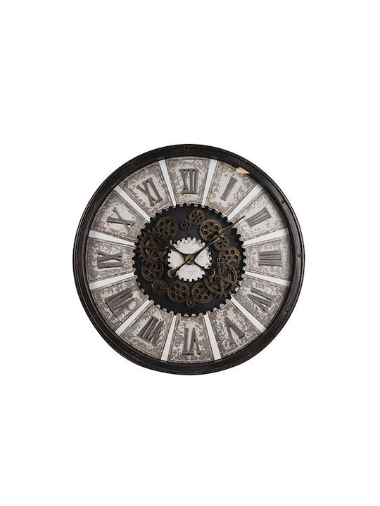 Antique Wall Clock Plastic Bronze 76x8cm