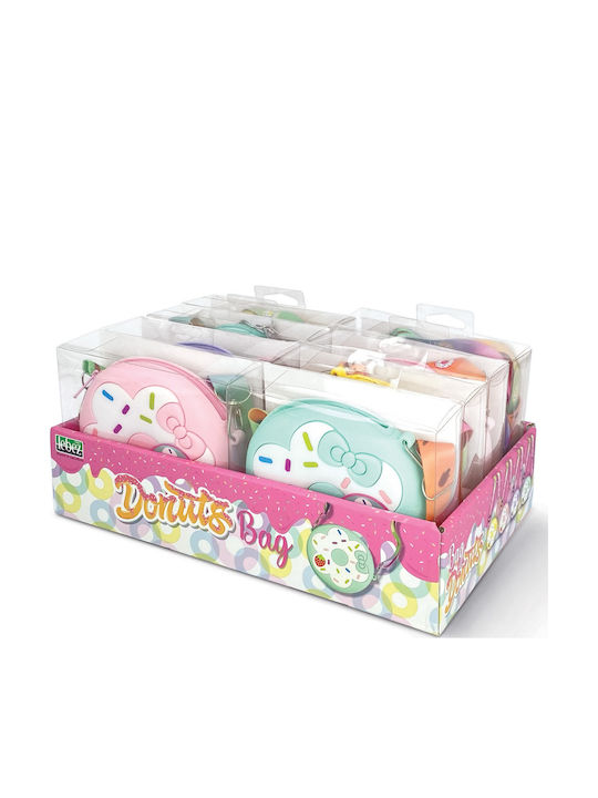Mini Donuts Silicon Geantă Fermuar Curea Reglabilă pentru Umăr Ø 12 X 3,5 Cm 8 Bucăți Display