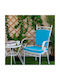 Be Comfy Garden Chair Cushion with Backrest Sky Blue 42x42cm