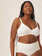 Naturana Cotton Maternity & Nursing Bra with Clips White