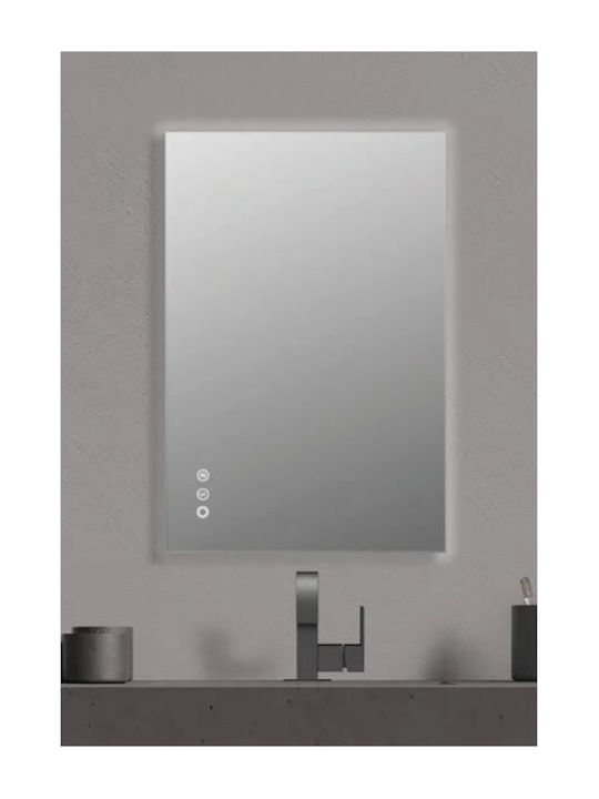 ForAll Квадратно Банско Огледало LED Touch 100x80см