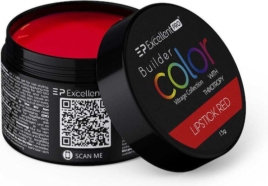 Excellent Pro Bauherren-Gel Falsche Nagelgel Rot 15gr