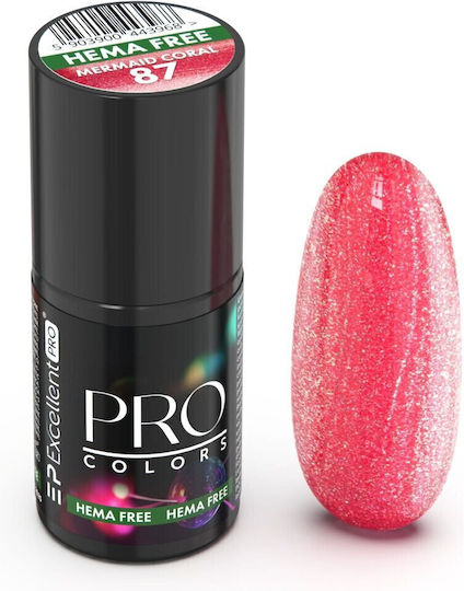 Excellent Pro Semi-Permanent Nail Polish 87 Mermaid Coral 1pcs