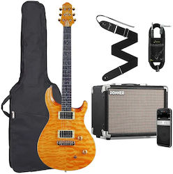 Crafter Convoy Σετ Ηλεκτρική Κιθάρα με Θήκη Χρυσή Crafter Convoy Σετ Ηλεκτρική Κιθάρα με Θήκη Χρυσή
