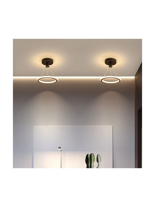 Keskor Κρεμαστό Φωτιστικό Μαύρο LED 21x21x80εκ.