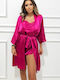 Sommer Damen Pyjama-Set Fuchsia