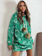 Winter Damen Nachthemd Green