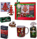 Pachet Secret Ornament Decorativ Din Lemn Brad Minge Cană 300ml Ciocolată Aftereight 250g Cafea Davidoff Flori Uscate Parfumate În Cutie Roșie