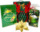 Pachet Secret Santa Bentita Cu Coarne De Cerb Card Muzical De Crăciun Figurina Decorativă De Crăciun Flori Uscate Parfumate În Sac Tematic