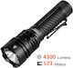 Acebeam Rechargeable Headlamp LED IP68 with Maximum Brightness 4300lm +battery Black