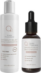 Qure Anti Dandruff Scalp Treatment Hair Treatment Set 2pcs 10-143-0458 Qure Anti Dandruff Scalp Treatment Hair Treatment Set 2pcs 10-143-0458