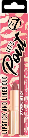 W7 Cosmetics Let’s Pout Pink Lip Duo Σετ Μακιγιάζ για τα Χείλη 2τμχ