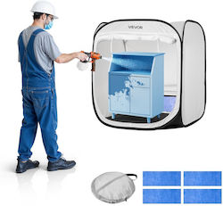 Cort Portabil Pentru Vopsit Vevor 720 X 725 X 750mm Cort Portabil Pentru Vopsit Cu Pulverizare Ușă Cu Plasă Corturi Pentru Vopsit Pulverizare Dulapuri Scaune Modele Mese Design Retractabil Flux De Aer Eficient