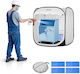 Portable Paint Booth Vevor 720 X 725 X 750mm Pop-Up Portable Paint Booth Spray Mesh Door Paint Booths Spray Cabinets Chairs Models Tables Pop-Up Design Effective Airflow
