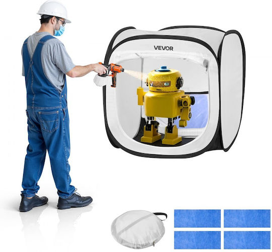 Φορητή Σκηνή Βαφής Vevor 405 X 405 X 430mm Αναδυόμενη Φορητή Σκηνή Βαφής Πόρτα Πλέγμα Σκηνές Βαφής Ψεκασμό Μικρά Μοντέλα Γλυπτά Κορνίζες Φωτογραφιών Αναδυόμενος Σχεδιασμός Ανθεκτική Στο Νερό