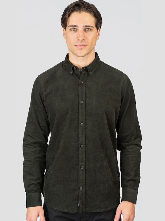 Rebase Long-sleeved Corduroy Shirt Deep Forest