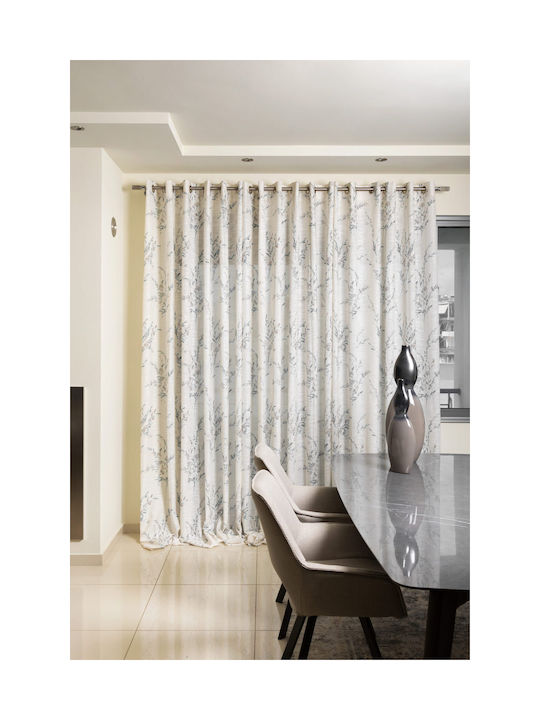 Mattex Κουρτίνα Παραθύρου με Τρουκς Λευκή 140x280εκ.