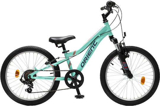 Bicicletă Orient Snake Pro 20" 6 Viteze 2025 Cadou Lumini Led și Claxon Turcoaz