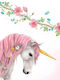 Tablou Copilăresc Unicorn din Lemn 30x40buc