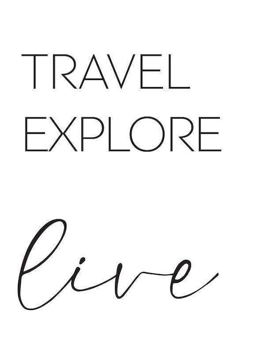Quote Poster Travel Explore Live Pst25186 21cm ...