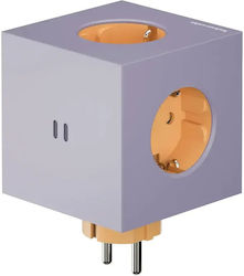 AVOLT PowerCube 3 Θέσεων Μωβ