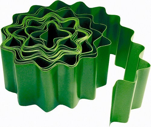 Palisad Bordură de Grădină în Culoarea Verde 10cm x 9.0m