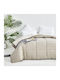 Mattex Bettdecke Großes Doppelbett mit Microfiber-Füllung 220x240cm Mocca-ecru 450 GSMGsm 11 togs Togs
