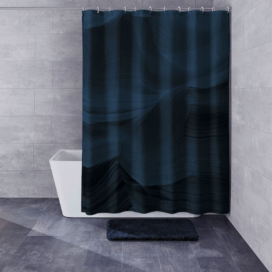 Kleine Wolke Mystic Shower Curtain Fabric 180x200cm Blue