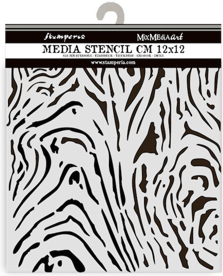 Mix Media Stencil Hidden Grove Wood Patern 12x12cm Stamperia