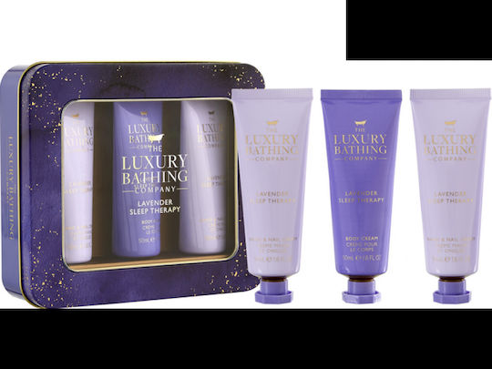 The Luxury Bathing Company Levander Sleep Therapy Σετ Περιποίησης για Καθαρισμό Σώματος 3τμχ