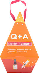 Q+A Natural Skincare Bright Gift Set Skin Care Set for Brightening