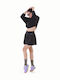 Black Shadow Tennis Skirt Black