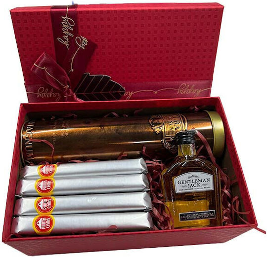 Men's Gift Set Cuba Perfume 100ml Jack Daniel's Whiskey Four Cigars