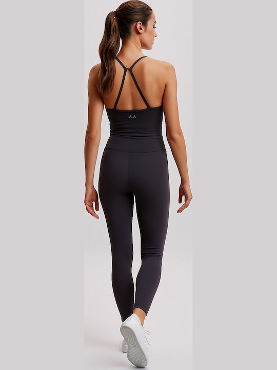 Leggings Pentru Instruire Colanți Femei Strângere Negri