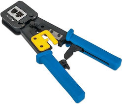 Techly Πρέσα Ακροδεκτών Δικτύου RJ12, RJ11, RJ45 με Μηχανισμό Καστάνιας 219420