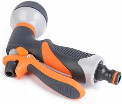 Edman Pistol Pulverizator 8 Moduri De Udare Mâner Rotativ Ergonomic Negru Portocaliu Edman Pistol Pulverizator 8 Moduri De Udare Mâner Rotativ Ergonomic Negru Portocaliu