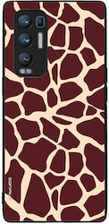 Sonique Tiermuster Serie Oppo Find X3 Neo 5G Giraffe Hülle