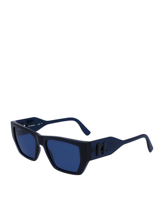 Karl Lagerfeld Γυαλιά Ηλίου Navy Μπλε με Κοκκάλινο Σκελετό Karl Lagerfeld Γυαλιά Ηλίου Navy Μπλε με Κοκκάλινο Σκελετό