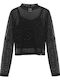 Kids Long-Sleeved Black Top