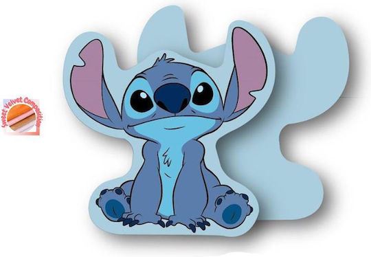 Disney Детска Декоративна Възглавница Stitch Светлосин 15x14см