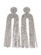 Velve Earrings made of Silver with Stones