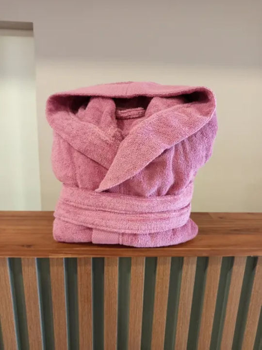 Carmel Luxury Bathrobe with Hood Dark Rose 450g...