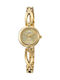 Q&Q Damen Uhr mit Gold Metallarmband
