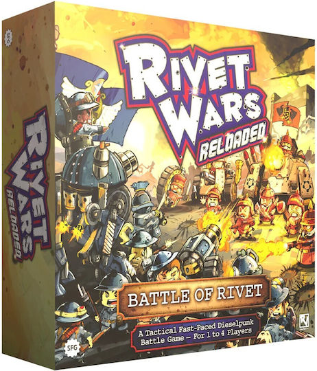 Board Game Rivet Wars Reloaded: Battle of Rivet for 1-4 Players 14+ Years Old (EN) Steamforged Games