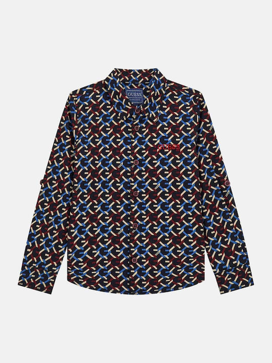 Kids Shirt Long Sleeve Dark Blue