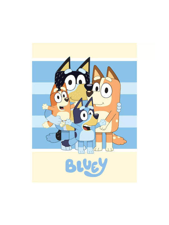 Bluey Κουβέρτα Fleece Blue 140x100εκ.