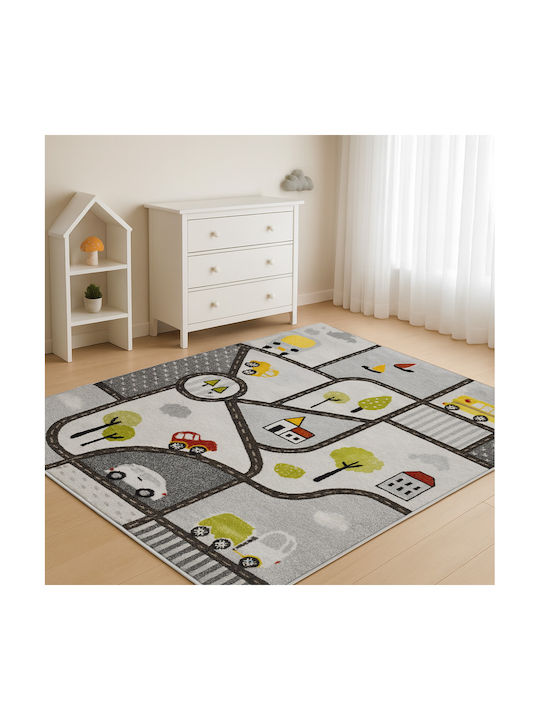 Saray Home City Adventure Παιδικό Χαλί Λευκό 80x150cm